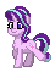 Size: 180x236 | Tagged: safe, imported from derpibooru, starlight glimmer, pony, unicorn, pony town, animated, blinking, g4, pixel art, simple background, solo, transparent background, trotting, walk cycle, walking