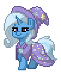 Size: 204x248 | Tagged: safe, imported from derpibooru, trixie, pony, pony town, animated, g4, pixel art, simple background, solo, transparent background, walking