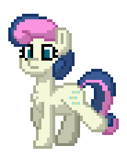 Size: 184x228 | Tagged: safe, imported from derpibooru, bon bon, sweetie drops, pony, pony town, animated, pixel art, simple background, solo, transparent background, walking