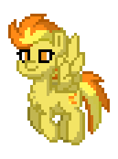 Size: 172x232 | Tagged: safe, imported from derpibooru, spitfire, pegasus, pony, pony town, animated, flying, g4, pixel art, simple background, solo, transparent background