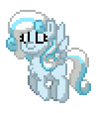 Size: 196x228 | Tagged: safe, imported from derpibooru, oc, oc:snowdrop, pony, pony town, animated, flying, g4, pixel art, simple background, solo, transparent background