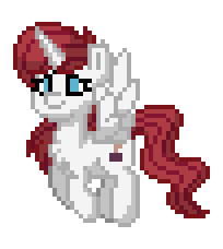 Size: 204x228 | Tagged: safe, imported from derpibooru, oc, oc:fausticorn, alicorn, pony, pony town, animated, flying, g4, pixel art, simple background, solo, transparent background