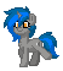 Size: 208x232 | Tagged: safe, imported from derpibooru, oc, oc:homage, pony, unicorn, fallout equestria, pony town, animated, simple background, solo, transparent background, walking