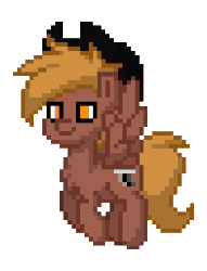 Size: 196x256 | Tagged: safe, imported from derpibooru, oc, oc only, oc:calamity, pegasus, pony, fallout equestria, pony town, animated, flying, simple background, solo, transparent background