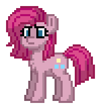 Size: 200x216 | Tagged: safe, imported from derpibooru, pinkie pie, earth pony, pony, pony town, animated, blinking, g4, pinkamena diane pie, pixel art, simple background, solo, transparent background