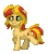 Size: 200x228 | Tagged: safe, imported from derpibooru, sunset shimmer, pony, unicorn, pony town, equestria girls, animated, female, g4, mare, simple background, solo, transparent background, walking