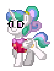 Size: 176x232 | Tagged: safe, imported from derpibooru, princess celestia, pony, pony town, animated, g4, simple background, solo, transparent background, walking