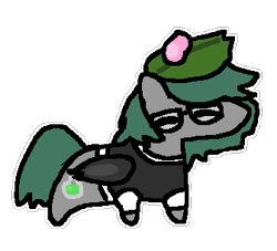 Size: 336x305 | Tagged: safe, artist:guwauu, imported from derpibooru, oc, oc only, bat pony, 1000 hours in ms paint, bat pony oc, cute, glasses, minimalist, simple background, solo, squatpony, transparent background