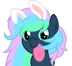Size: 690x635 | Tagged: safe, artist:ngthanhphong, derpibooru exclusive, imported from derpibooru, oc, oc only, pegasus, bunny ears, easter egg, female, mare, rule 63, simple background, solo, transparent background