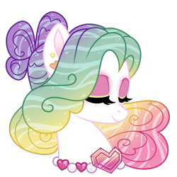 Size: 1000x1000 | Tagged: safe, artist:crystal-tranquility, imported from derpibooru, oc, oc:aphrodite, pony, bust, eyes closed, female, mare, portrait, simple background, solo, transparent background