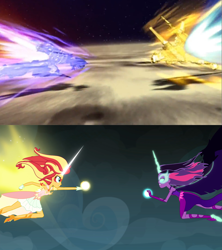 Size: 1920x2160 | Tagged: safe, edit, edited screencap, imported from derpibooru, screencap, sci-twi, sunset shimmer, twilight sparkle, equestria girls, friendship games, comparison, daydream shimmer, galaxy convoy, galvatron, master galvatron, midnight sparkle, optimus prime, transformers, transformers cybertron