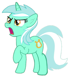 Size: 720x779 | Tagged: safe, artist:darlycatmake, edit, imported from derpibooru, vector edit, lyra heartstrings, pony, unicorn, angry, female, full body, glare, hooves, horn, lyra is not amused, mare, open mouth, raised hoof, serious face, simple background, solo, standing, tail, transparent background, unamused, vector