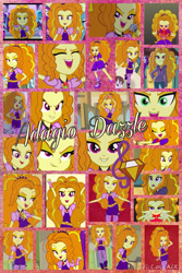 Size: 1200x1800 | Tagged: safe, artist:princessemerald7, imported from derpibooru, adagio dazzle, human, equestria girls, rainbow rocks, collage, female, hand on hip