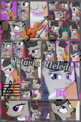 Size: 1200x1800 | Tagged: safe, artist:princessemerald7, imported from derpibooru, octavia melody, earth pony, pony, season 5, slice of life (episode), bipedal, cello, collage, female, mare, musical instrument