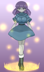 Size: 1361x2224 | Tagged: safe, artist:batipin, imported from derpibooru, maud pie, human, equestria girls, aura, big breasts, breasts, busty maud pie, female, gradient background, simple background, solo