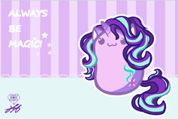 Size: 3000x2000 | Tagged: safe, artist:stainedglasslighthea, imported from derpibooru, starlight glimmer, pony, unicorn, :3, beady eyes, bean pony, cute, female, glimmerbetes, potato pony, solo, wallpaper