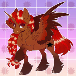 Size: 1600x1600 | Tagged: safe, artist:sadelinav, imported from derpibooru, oc, oc only, alicorn, pony, alicorn oc, horn, solo, wings