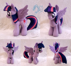 Size: 600x555 | Tagged: safe, artist:fire-topaz, imported from derpibooru, twilight sparkle, alicorn, pony, irl, photo, plushie, solo, twilight sparkle (alicorn)