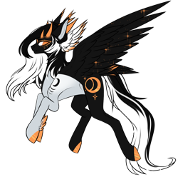 Size: 1024x1016 | Tagged: safe, artist:kremciakay, imported from derpibooru, oc, pegasus, pony, horns, simple background, solo, transparent background, wing ears, wings