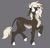 Size: 3536x3411 | Tagged: safe, artist:fenixdust, oc, oc only, earth pony, pony, chest fluff, female, gray background, looking back, mare, raised hoof, simple background, smiling