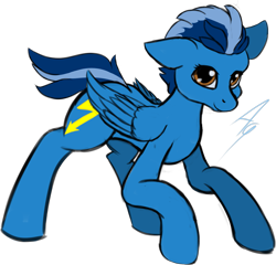 Size: 1947x1868 | Tagged: safe, alternate version, artist:aquamuro, imported from derpibooru, oc, oc only, pegasus, pony, colored, female, flat colors, folded wings, full body, mare, pegasus oc, short tail, signature, simple background, sketch, solo, tail, transparent background, two toned mane, wings