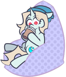 Size: 4160x4824 | Tagged: safe, artist:threetwotwo32232, imported from derpibooru, oc, oc only, unicorn, coffee, female, mare, simple background, solo, transparent background
