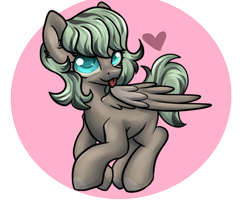 Size: 2600x2200 | Tagged: safe, artist:dumbwoofer, imported from derpibooru, oc, oc:forest air, pegasus, pony, :p, blue eyes, female, heart, looking at you, mare, simple background, solo, spread wings, tongue out, transparent background, wings