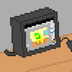 Size: 500x500 | Tagged: safe, artist:valuable ashes, imported from derpibooru, oc, pony, computer, computer mouse, old art, pixel art, simple background, solo