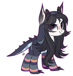 Size: 1920x1985 | Tagged: safe, artist:strangle12, imported from derpibooru, oc, oc only, pony, base used, clothes, ear fluff, eyelashes, female, hoodie, mare, simple background, socks, solo, striped socks, transparent background