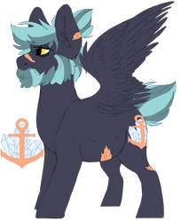 Size: 1318x1615 | Tagged: safe, artist:moonert, imported from derpibooru, oc, oc only, pegasus, pony, ear fluff, male, pegasus oc, scar, simple background, solo, stallion, transparent background, wings