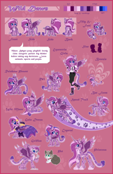 Size: 3500x5409 | Tagged: safe, artist:lupulrafinat, imported from derpibooru, oc, oc only, oc:wild dawn, alicorn, human, pony, equestria girls, alicornified, clothes, dress, equestria girls-ified, eyelashes, female, flying, gala dress, paw prints, race swap, reference sheet, smiling, species swap