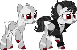 Size: 3273x2116 | Tagged: safe, artist:kurosawakuro, imported from derpibooru, pegasus, pony, bald, base used, clothes, jacket, ponified, qrow branwen, rwby, simple background, solo, transparent background