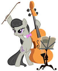 Size: 2207x2716 | Tagged: safe, artist:ponyhd, imported from derpibooru, octavia melody, earth pony, pony, bipedal, cello, female, high res, mare, musical instrument, simple background, solo, transparent background, vector