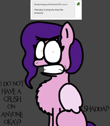 Size: 1237x1417 | Tagged: safe, artist:professorventurer, imported from derpibooru, pipp petals, pegasus, pony, series:ask pippamena, agitated, chest fluff, fluffy, g5, my little pony: a new generation, shaddap