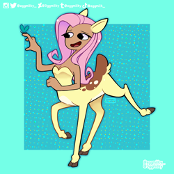 Size: 2048x2048 | Tagged: safe, artist:3ggmilky, imported from derpibooru, fluttershy, centaur, taur, centaurified, centaurshy, centaurworld, solo, species swap