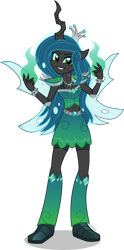 Size: 4000x8066 | Tagged: safe, artist:n0kkun, imported from derpibooru, queen chrysalis, human, equestria girls, absurd resolution, canterlot wedding 10th anniversary, crown, equestria girls-ified, eye clipping through hair, female, grin, jewelry, looking at you, regalia, shadow, simple background, smiling, smiling at you, solo, transparent background, vector