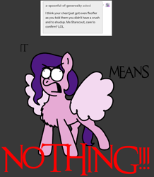 Size: 1237x1417 | Tagged: safe, artist:professorventurer, imported from derpibooru, pipp petals, pegasus, pony, series:ask pippamena, agitated, fluffy, g5, my little pony: a new generation, open mouth, spread legs, spread wings, spreading, wingboner, wings