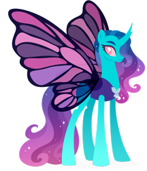 Size: 1920x2223 | Tagged: safe, artist:kabuvee, imported from derpibooru, oc, changedling, changeling, butterfly wings, simple background, solo, transparent background, wings