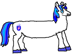 Size: 949x715 | Tagged: safe, artist:genericarchangel, imported from derpibooru, shining armor, pony, unicorn, 1000 hours in ms paint, an attempt was made, canterlot wedding 10th anniversary, grin, long pony, male, one eye closed, simple background, smiling, solo, standing, transparent background, wink