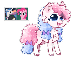 Size: 2287x1840 | Tagged: safe, artist:moccabliss, imported from derpibooru, fancypants, pinkie pie, oc, oc:bright berry, earth pony, pony, female, filly, foal, offspring, parent:fancypants, parent:pinkie pie, parents:fancypie, simple background, transparent background