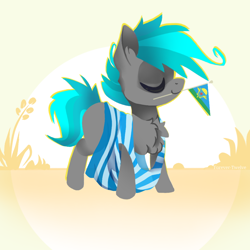 Size: 1000x1000 | Tagged: safe, artist:feelinnglad, imported from derpibooru, oc, oc only, earth pony, pony, solo