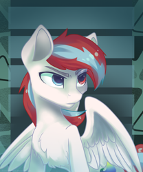 Size: 1000x1200 | Tagged: safe, artist:feelinnglad, imported from derpibooru, oc, oc only, pegasus, pony, solo