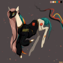 Size: 1920x1920 | Tagged: safe, artist:pessadie, imported from derpibooru, oc, oc only, earth pony, pony, clothes, earth pony oc, eyelashes, face paint, female, mare, simple background, tattoo