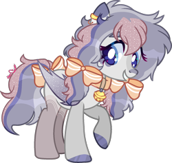 Size: 1478x1400 | Tagged: safe, artist:kurosawakuro, imported from derpibooru, oc, bat pony, pony, base used, bow, female, hair bow, mare, simple background, solo, tail, tail bow, transparent background
