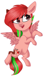 Size: 1245x2195 | Tagged: safe, artist:moonert, imported from derpibooru, oc, oc only, pegasus, pony, eyelashes, female, mare, pegasus oc, rearing, simple background, smiling, solo, transparent background