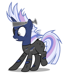 Size: 600x700 | Tagged: safe, artist:mamandil, edit, editor:foxyfell1337, imported from derpibooru, vector edit, oc, oc:silverlay, pony, unicorn, it's about time, clothes, future twilight, simple background, solo, transparent background, vector