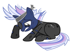 Size: 1280x885 | Tagged: safe, artist:foxyfell1337, imported from derpibooru, oc, oc:silverlay, pony, unicorn, it's about time, base used, clothes, future twilight, simple background, solo, transparent background