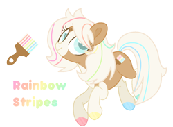 Size: 1186x866 | Tagged: safe, artist:lullabyprince, artist:snozzzz, imported from derpibooru, oc, oc only, oc:rainbow stripes, pony, base used, simple background, solo, transparent background