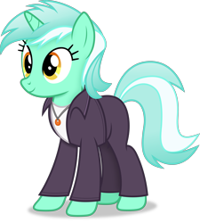 Size: 3522x3922 | Tagged: safe, artist:anime-equestria, imported from derpibooru, lyra heartstrings, unicorn, clothes, female, horn, jacket, jewelry, mare, necklace, simple background, smiling, solo, transparent background, vector