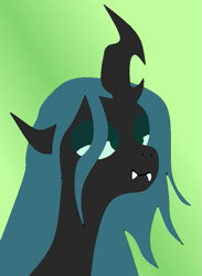 Size: 631x864 | Tagged: safe, artist:stardust breaker, imported from derpibooru, queen chrysalis, changeling, changeling queen, canterlot wedding 10th anniversary, female, happy, solo